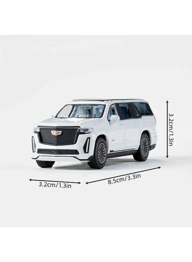 White Alloy Die Cast Cadillac Escalade 1 64 Scale Model Car Collection Toy Gift - Image 4