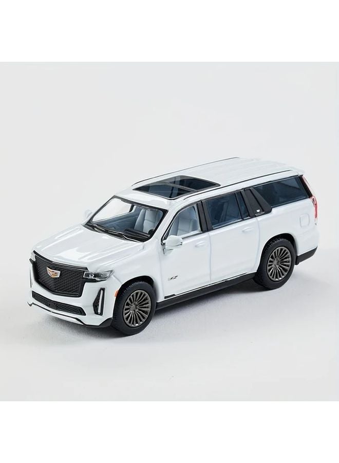 White Alloy Die Cast Cadillac Escalade 1 64 Scale Model Car Collection Toy Gift - Image 2