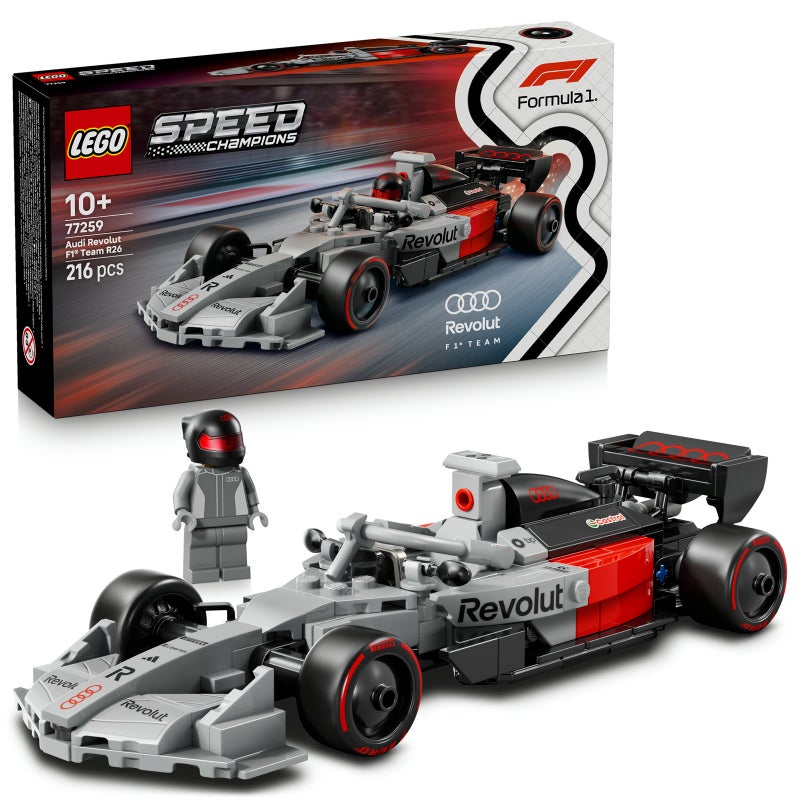 LEGO Speed Champions Audi Revolut F1 Team R26 Race Car 77259 Building Toy Set (216 Pieces)