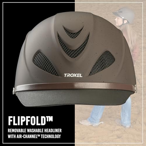 Troxel Dakota Trail Horse Riding Helmet, Low-Profile Light Adjustable Design, Safety Horseback Riding Gear, Large (7-1/4 - 7-3/8), Grizzly Brown - Image 3