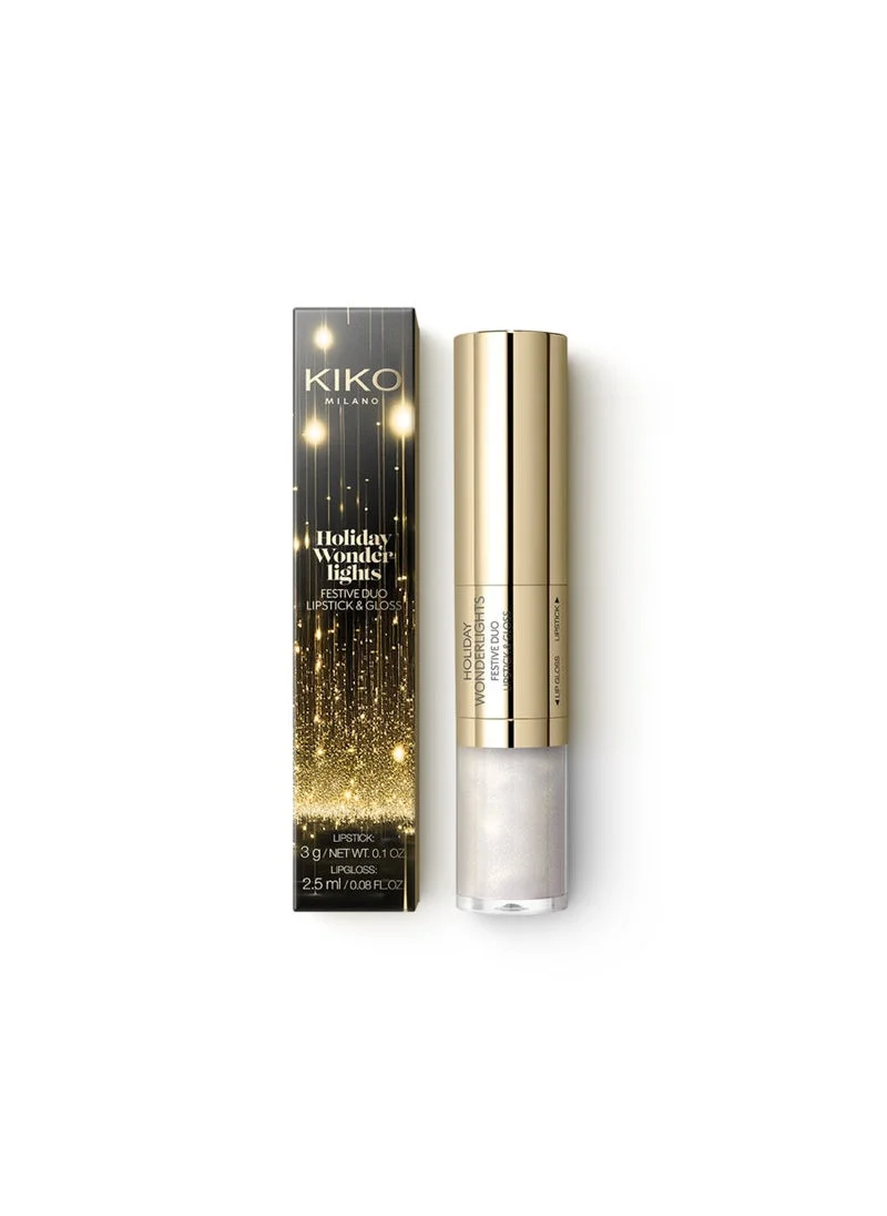KIKO MILANO Holiday Wonderlights Festive Duo Lipstick & Gloss
