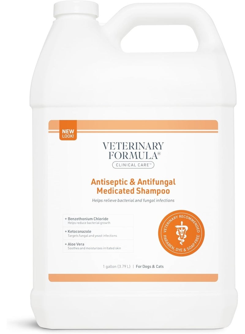 Veterinary Formula Clinical Care Antiseptic & Antifungal Medicated Shampoo 3.79L (1 gallon) [Volume - 3.79 L] - Image 1