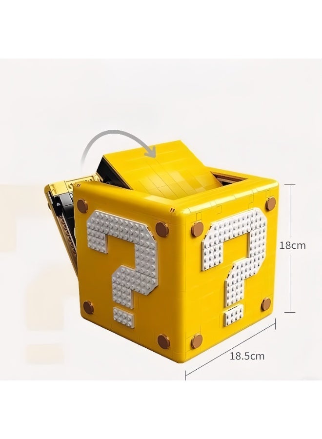 [Shop Hot Item] Perfect Edition Mario Question Box Box Model, Super Mario Assembly Puzzle Toy, Ideal Gift for Boys, Ideal for Celebrations and Birthdays - Image 3