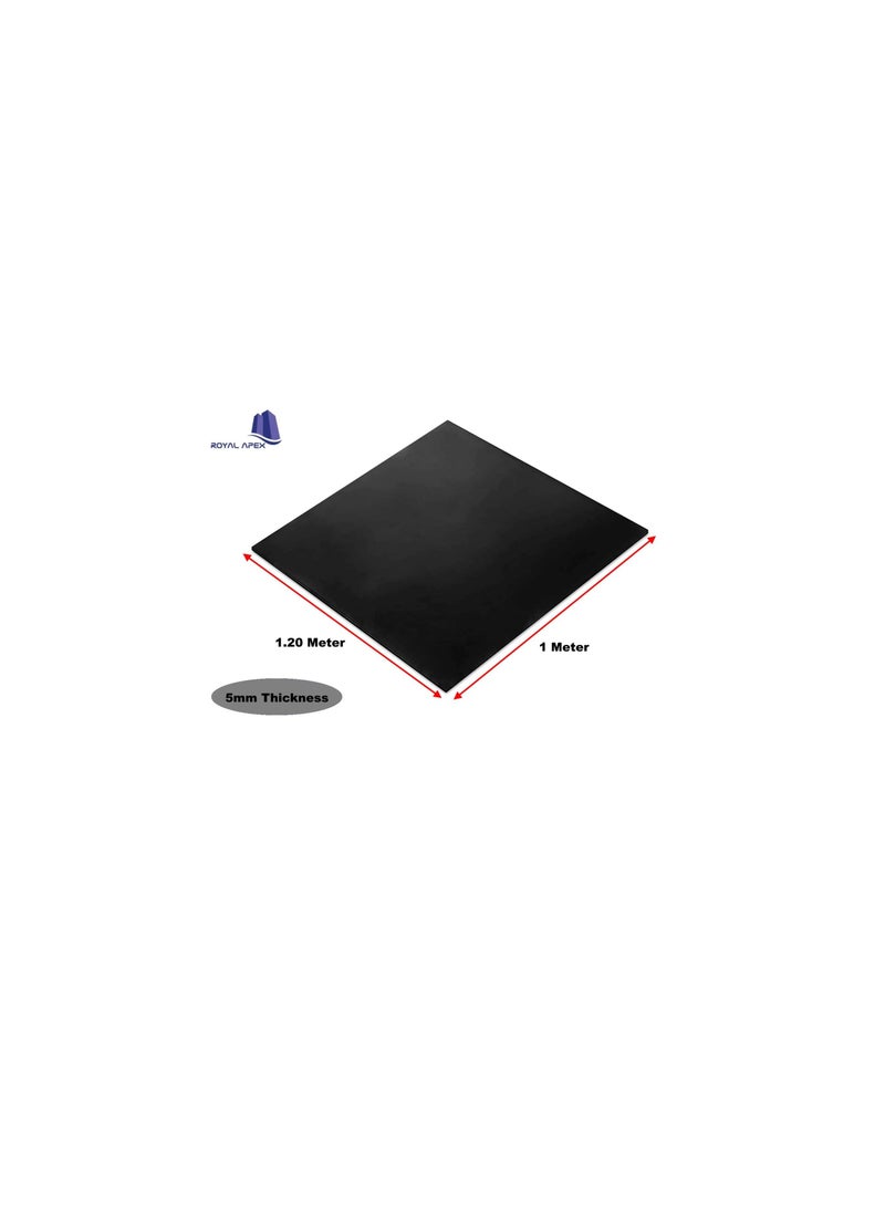 1 Meter Rubber Sheet All Purposes Solid Rubber Smooth Finish Perfect for Weather Stripping Gaskets Sealing And DIY Projects 5 MM - Image 3