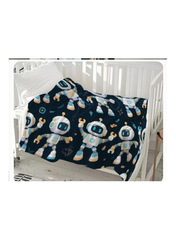 general Children's or student cartoon flannel thin blanket (warm and comfortable, suitable for sleep, games) 100cm*150cm - Image 3