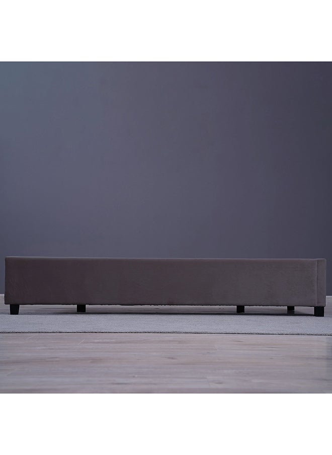 Pan Home جاليا قاعدة مخملية رمادية 90 × 200 سم  - Image 5