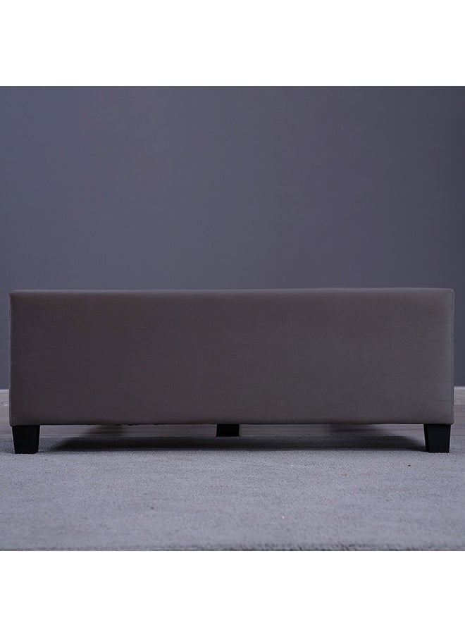 Pan Home جاليا قاعدة مخملية رمادية 90 × 200 سم  - Image 4