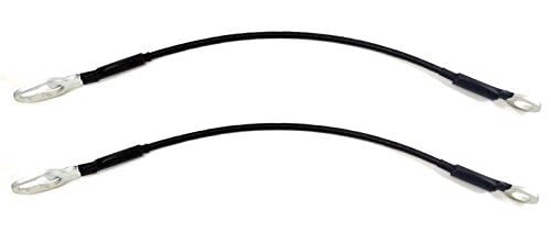 PT Auto Warehouse TCCH002P  Tailgate Lift Support Cable  1634 Inch LeftRight Pair Replaces 55174826AC 55174827AC 55174826AB 55174827AB