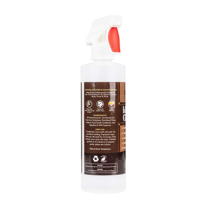 Absolutely Clean Amazing Leather Cleaner/Conditioner/Deodorizer | Powerful  Natural Enzyme Cleaner | Usa Made | Great For Leather & Vinyl  Furniture  Boots  Purses  Clothing & More Removes Stains Spray & Wipe (16Oz) - Image 3