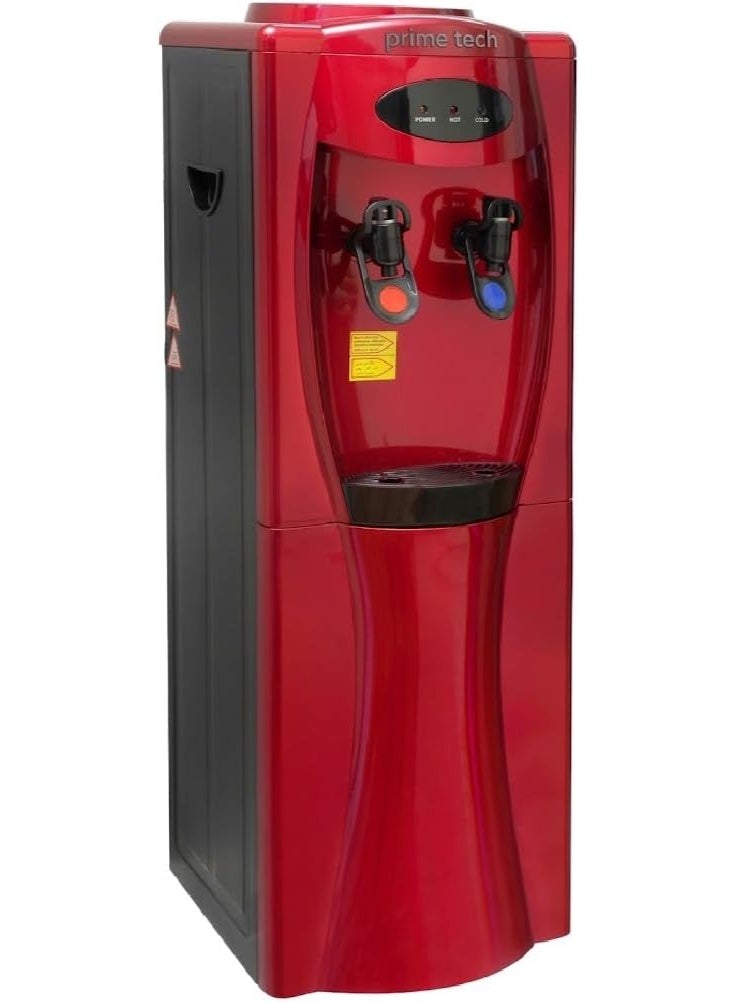 PRIME TECH Water dispenser PT-33R Free Standing Hot and Cold, 2 Taps, Red - Image 1
