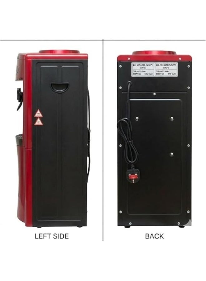 PRIME TECH Water dispenser PT-33R Free Standing Hot and Cold, 2 Taps, Red - Image 3