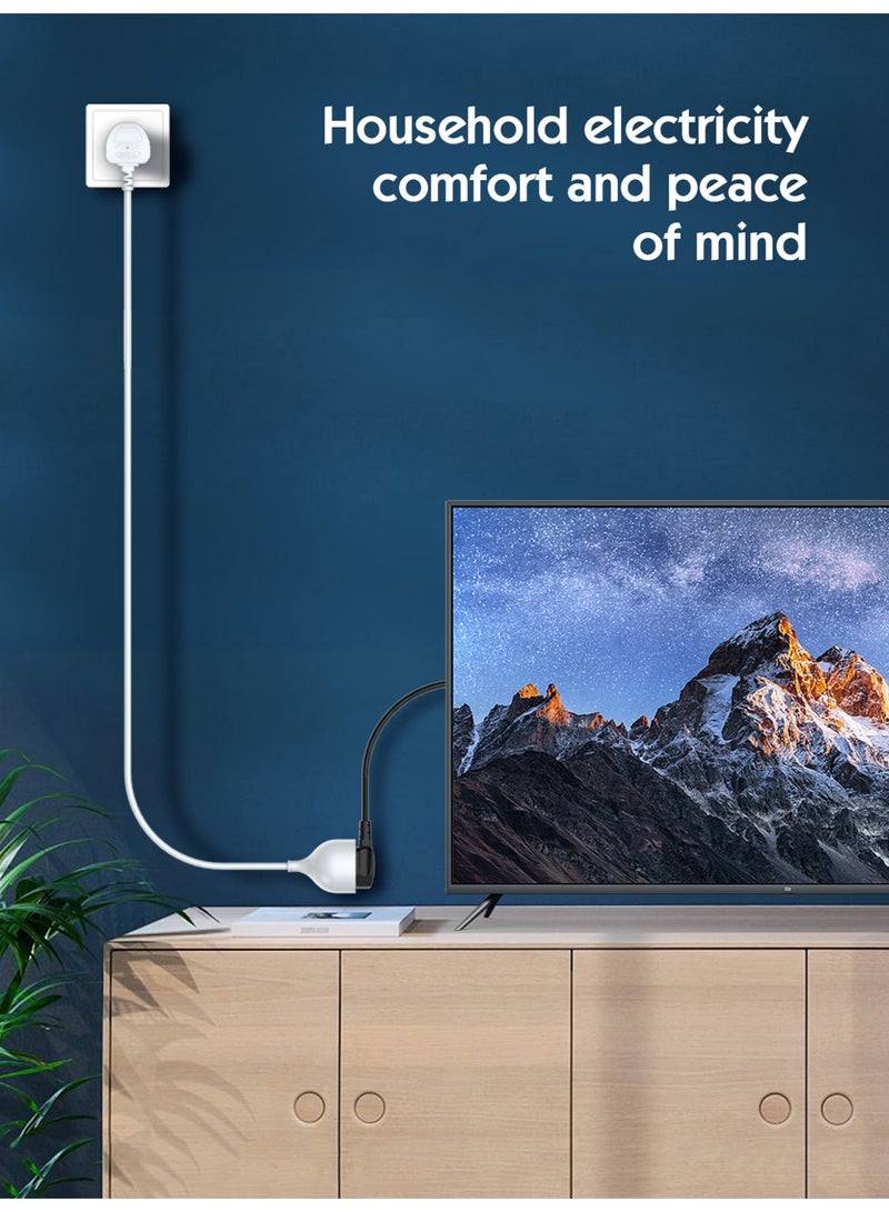 LDNIO 5M Extension Power Strip, Universal Socket for US/EU/UK Plugs, 2500W Single Outlet Long Cable - Image 3