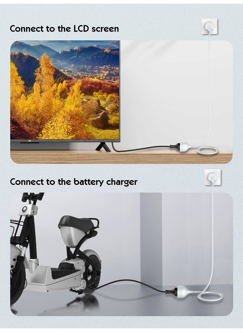 LDNIO 5M Extension Power Strip, Universal Socket for US/EU/UK Plugs, 2500W Single Outlet Long Cable - Image 5