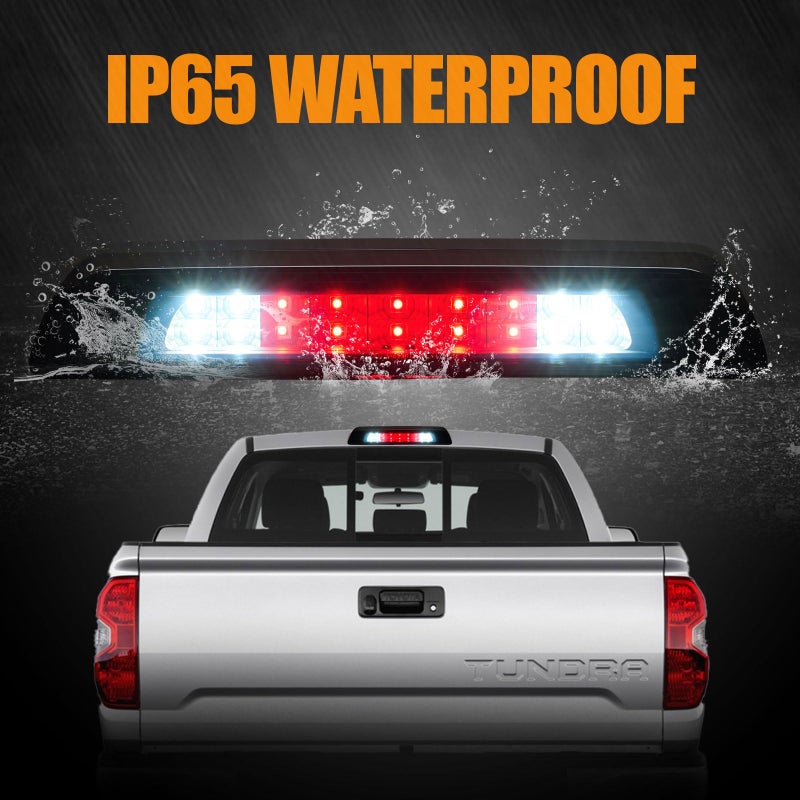 Cxdar Third 3rd Brake Light LED for 2007-2020 Toyota Tundra, High Mount Rear Brake Lights Assembly for 07-20 Tundra, Waterproof Center Cab Cargo Lamp Stop Light - Image 5