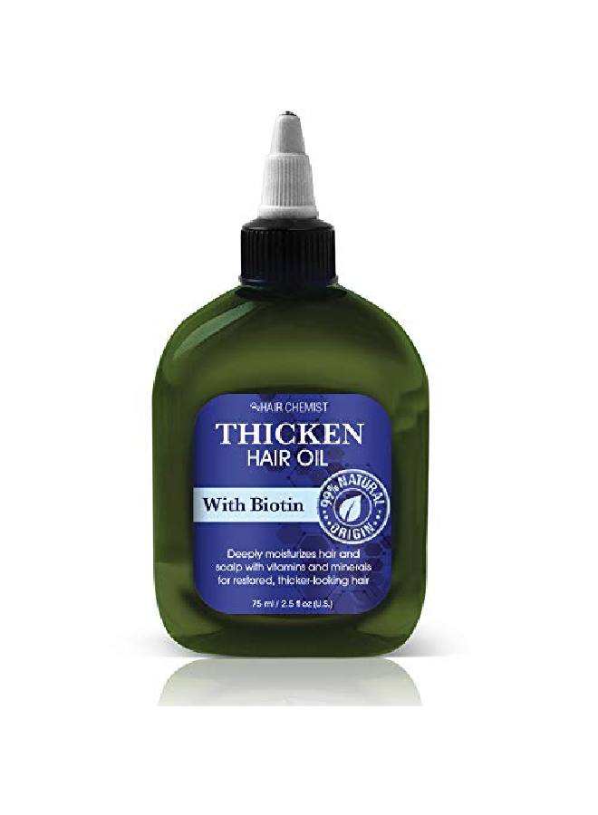 Hair Chemist Solutions Thicken Hair Oil With Biotin 2.5 Oz - Image 2