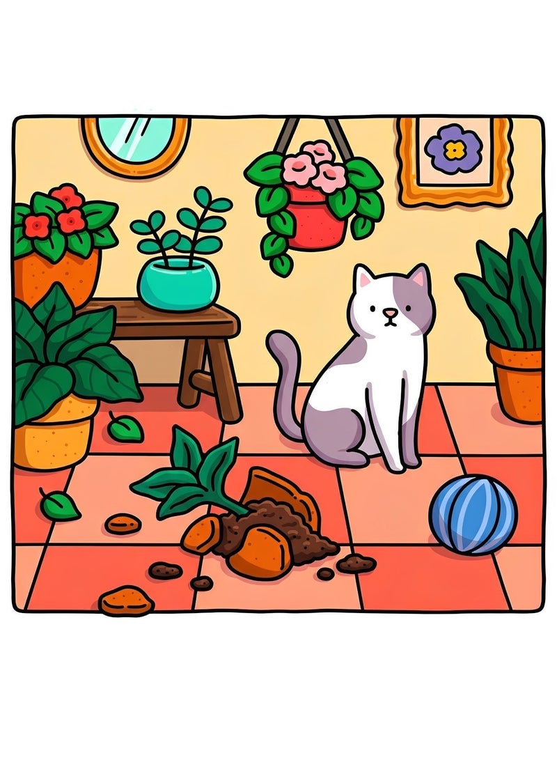 BELANO Coloring Books for Kids and  Adult Teens Relaxation, Kids Painting Book for Family Interaction( Cat Moments) - Image 2