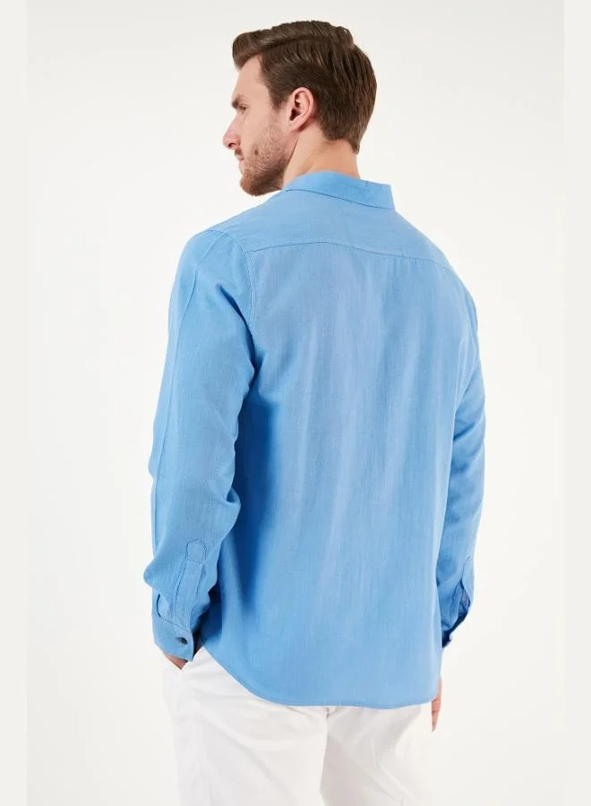 Buratti  Buratti Cotton Regular Fit Button-down Collar Shirt Men's SHIRT CF20S111871 for Men | Best Price UAE