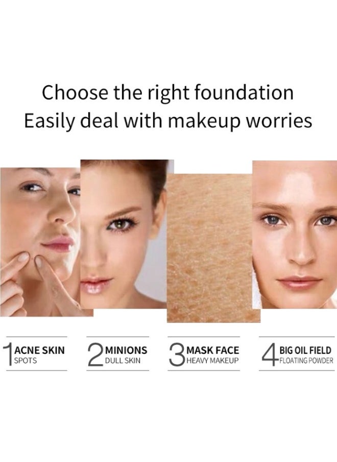 Air cushion BB cream natural color cream natural concealer invisible pores dry skin savior moisturizing bare makeup waterproof and sweat-proof lock makeup to create a natural light feeling