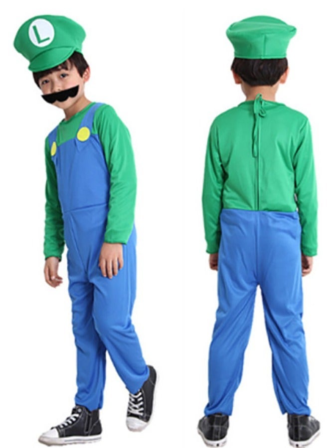 زي ماريو التنكري للعب الأدوار للأطفال سوبر ماريو (أخضر) - Image 4