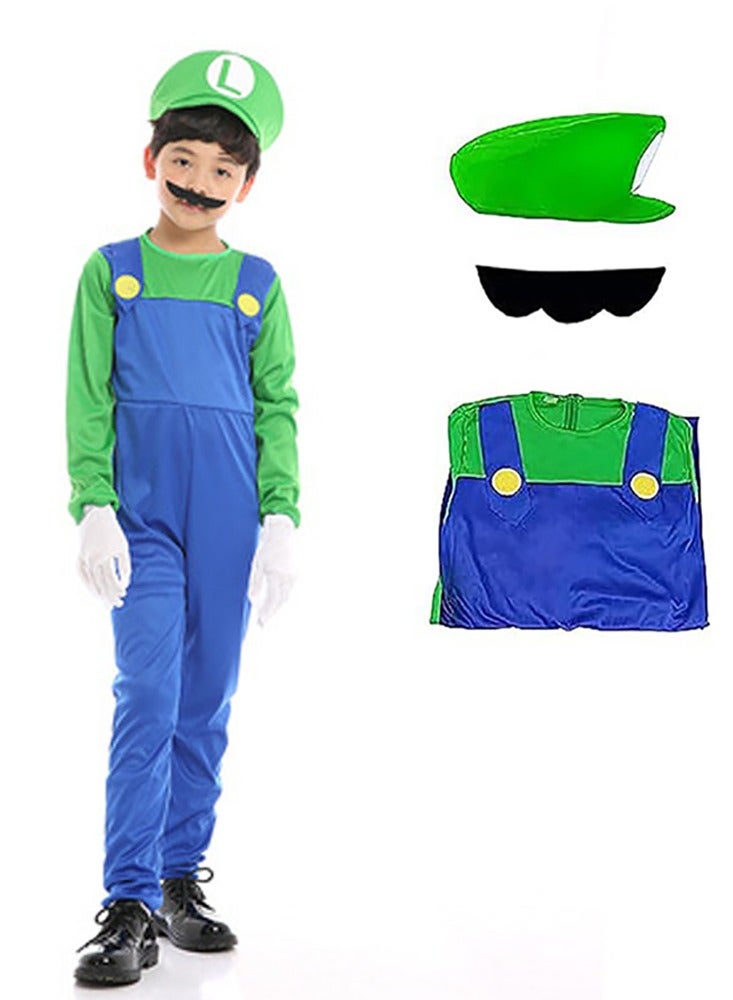 زي ماريو التنكري للعب الأدوار للأطفال سوبر ماريو (أخضر) - Image 1