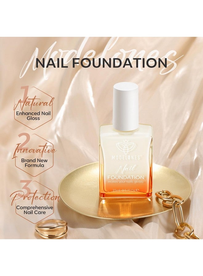 modelones 15Ml Milky White Nail Natural Concealer Foundation Polish Air Dry Nail Growth Polish For Damaged Nails Imperfection Masking Gifts For Women - Image 2