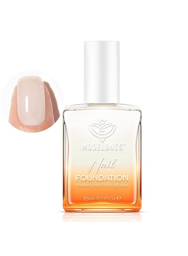 modelones 15Ml Milky White Nail Natural Concealer Foundation Polish Air Dry Nail Growth Polish For Damaged Nails Imperfection Masking Gifts For Women - Image 1