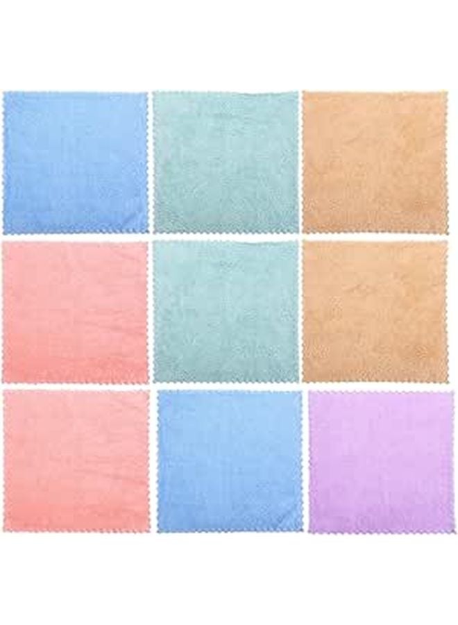 Soft Microfiber Face Towels 30x30cm For Makeup Removal And Cleansing Multicolor 10 Pack - Image 1