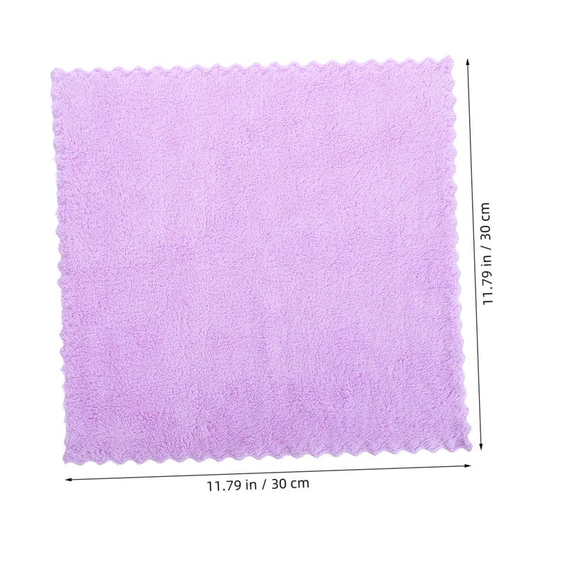 Soft Microfiber Face Towels 30x30cm For Makeup Removal And Cleansing Multicolor 10 Pack - Image 3
