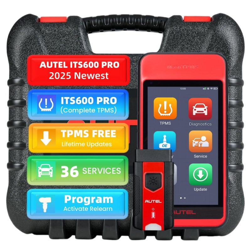 Autel MaxiTPMS ITS600Pro TPMS Programming Tool with Full TPMS Upgraded Version of TS508 TS608 MK808TS ITS600 Complete TPMS Functions 36 Services All System Diagnostics Free Lifetime TPMS Updates