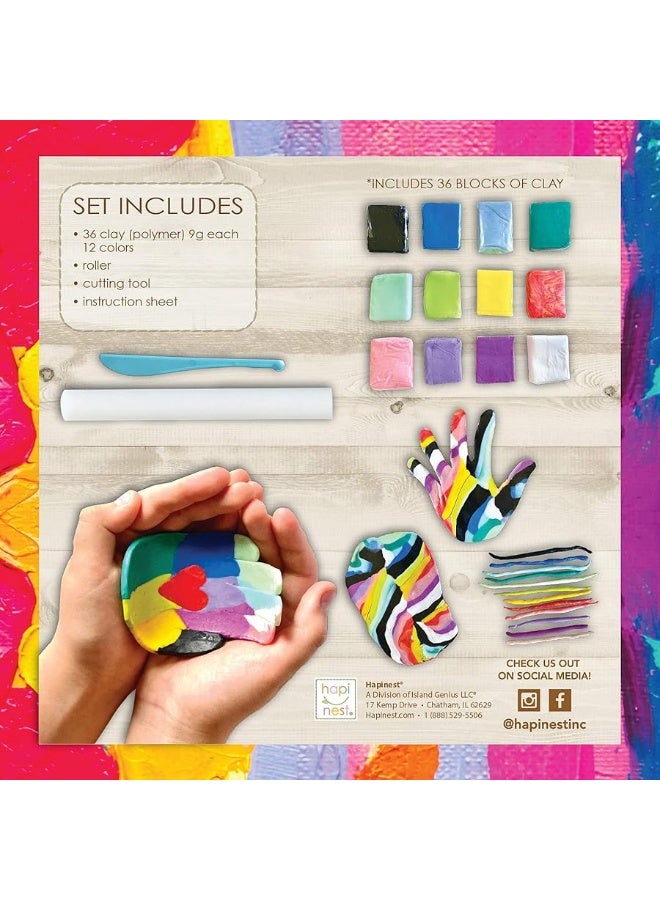 Hapinest Make Your Own Clay Handprint Bowls Craft Kit for Kids Boys and Girls Ages 6 Years and Up - Image 5