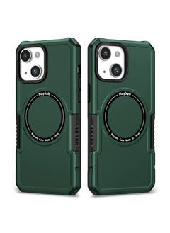 Generic Case Cover For iPhone 13 MagSafe Shockproof Armor Phone Case Dark Green 