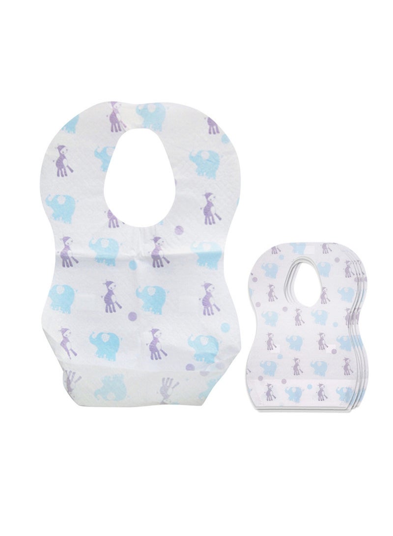 STAR BABiES Combo Pack Disposable Bibs Pack Of 15 With Disposable Towel Pack Of 3 Elephant - Image 4