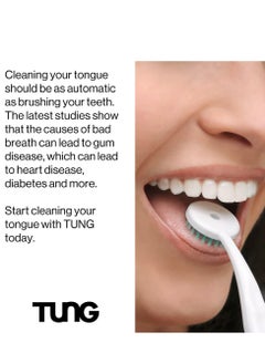 Tung Fresh Mint Tongue Cleaning Gel Paste Advanced Formula With Zinc To Remove Bad Breath Odor Eliminator Use With Tongue Brushes & Scrapers Size 85Grams  - Image 2