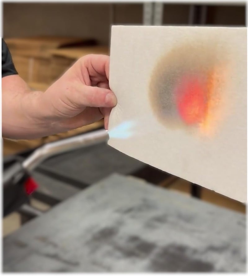 CeraTex 3170 Ceramic Fiber Paper 1/8" Thick, Size 11" x 12" 10 Sheets, High Temperature Insulation Gasket or Liner Paper for Kiln Stove Furnace Glass Fusing - Image 5