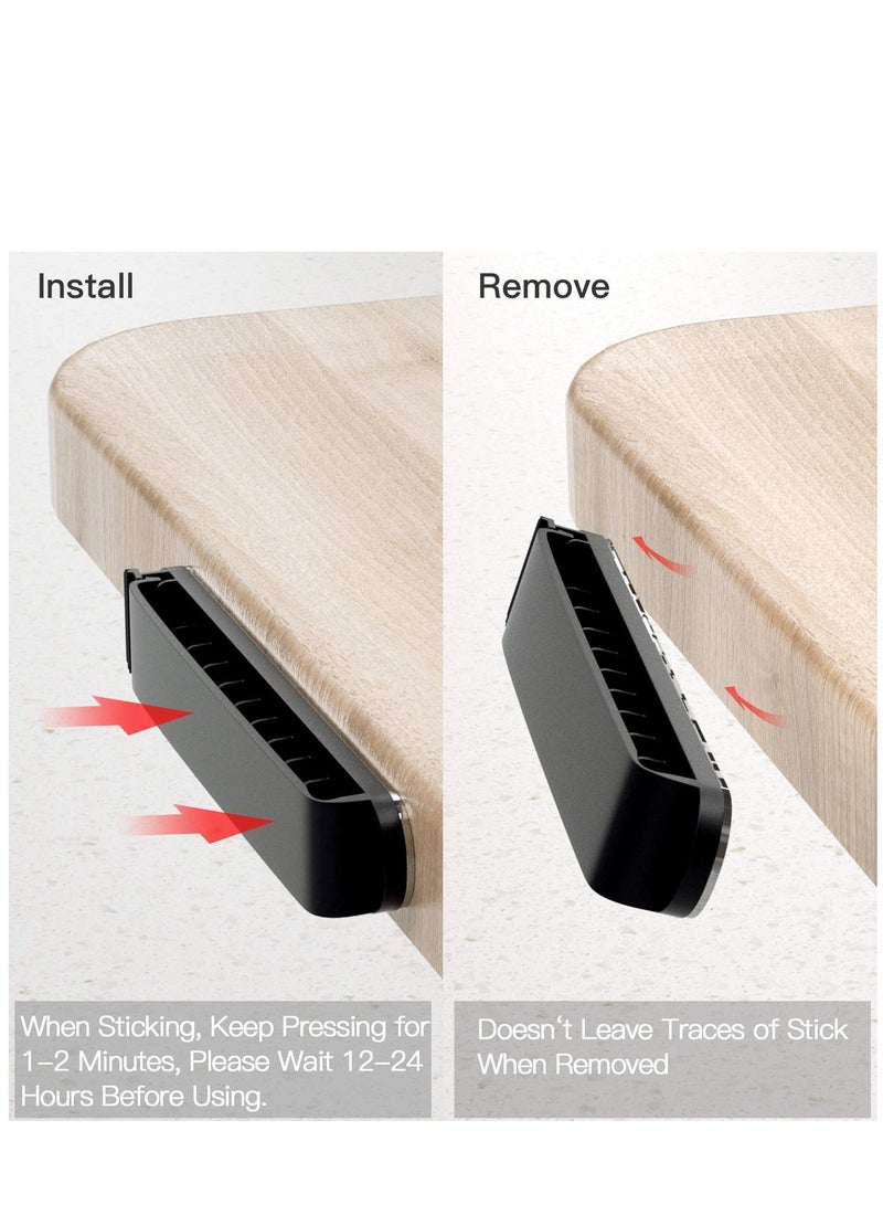 KASTWAVE Cable Clips, 3 Pack Cord Organizer Charger Cable Management for Organizing Home Office Desk Phone Car Cable Wire, Self Adhesive Cord Holders - Image 5