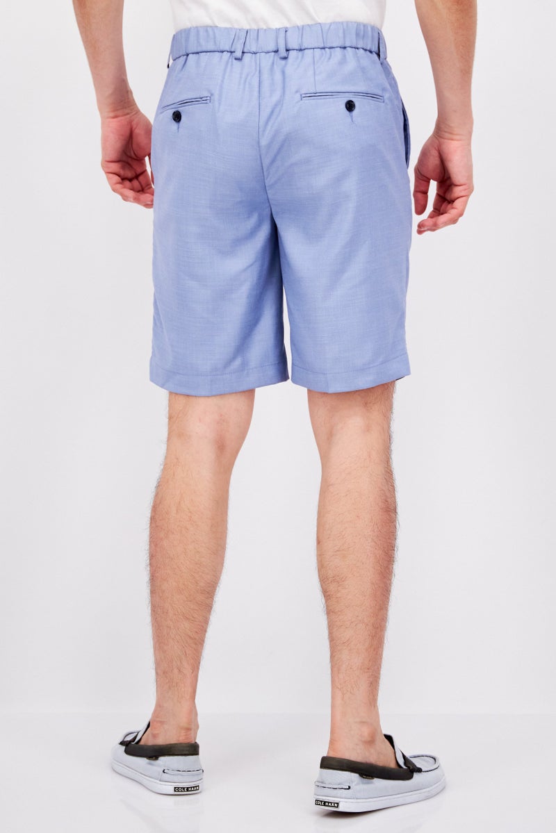 Sorbino Men Solid Chino Shorts, Steel Blue - Image 4