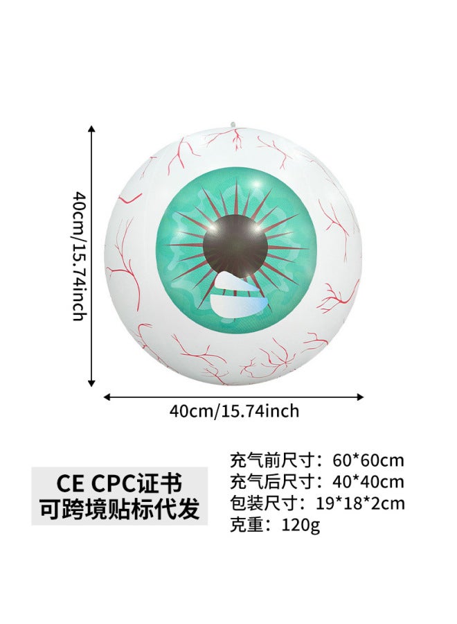 Halloween Party Horror Atmosphere Courtyard Decoration Props Led Luminous Lights Pvc Inflatable Eye Ball Toys