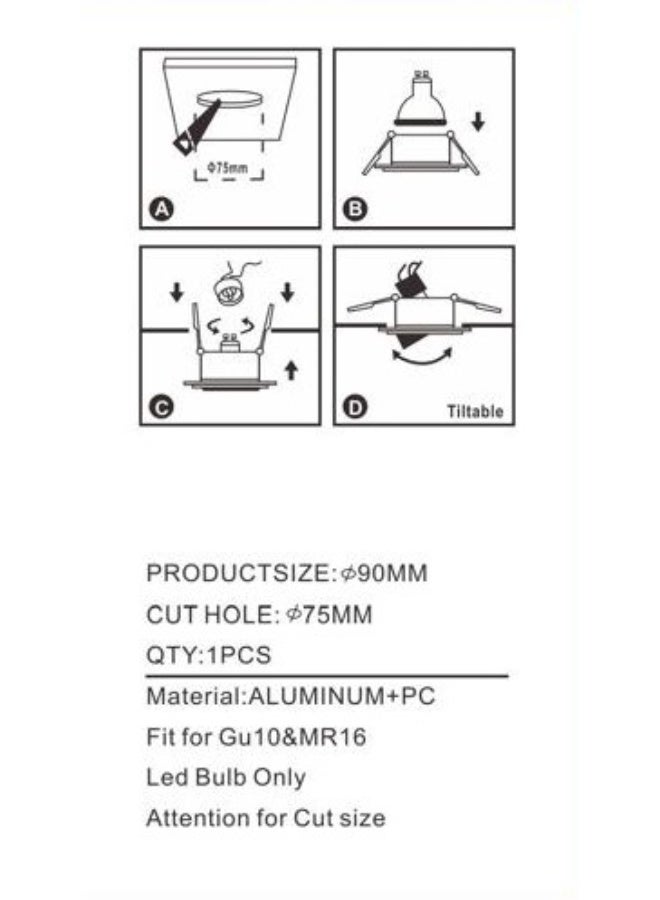 GREEN LIGHT SPOT LIGHT FRAME 7CM RO - Image 4