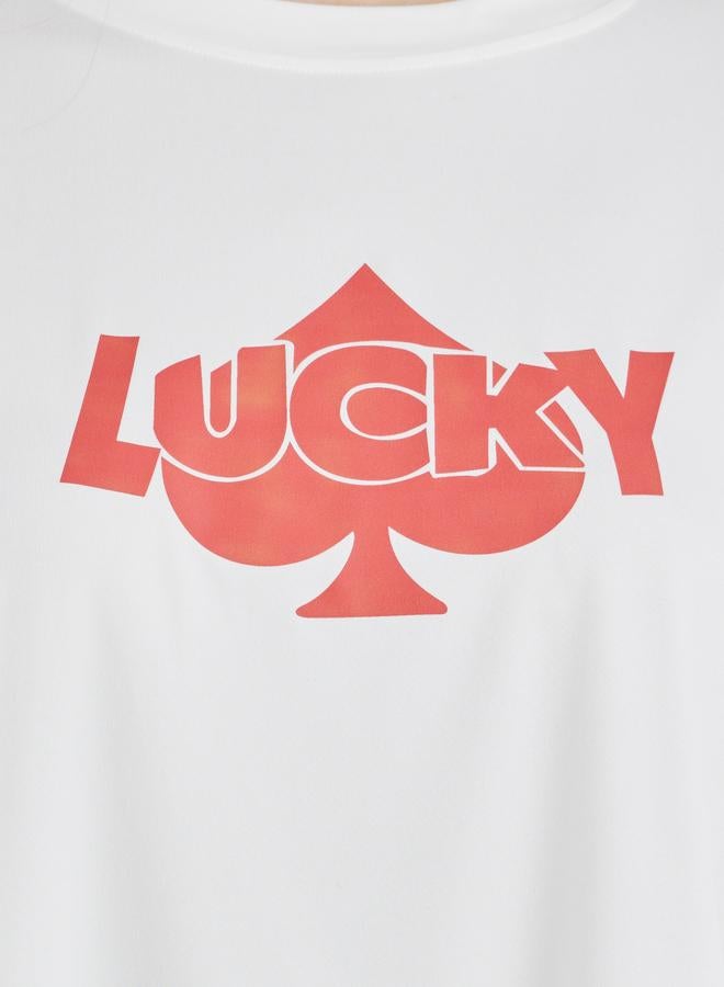 تايك تو تيشيرت كبير بطبعة شعار خذ اثنتين - Image 3