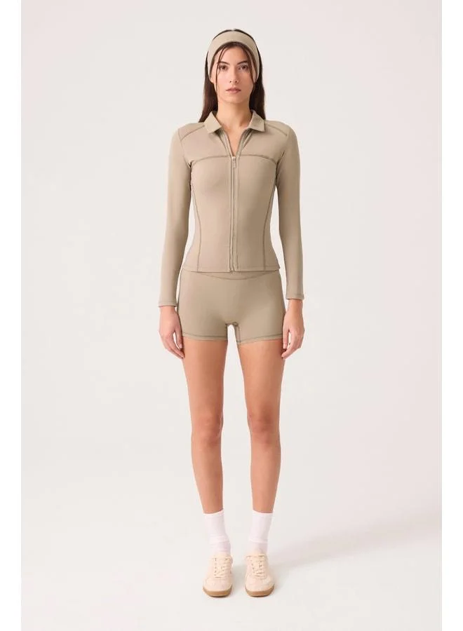 Los Ojos x Ece Vizon Zipper Sports Jacket Collared.