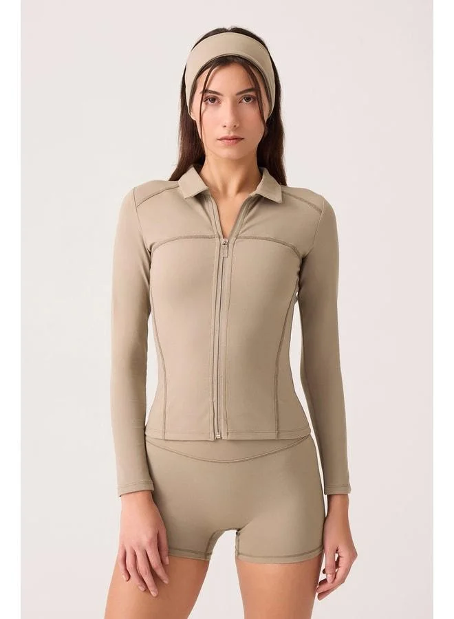 Los Ojos x Ece Vizon Zipper Sports Jacket Collared.