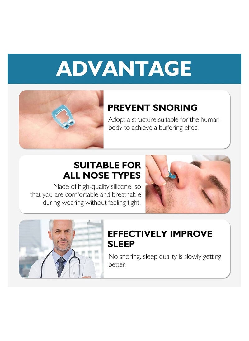 SYOSI - Snore Stopper Clipple Anti Snoring Device Silicone Nose Clip Magnetic Nasal Dilator Provide The Effective Solution to Stop 5PCS - Image 1