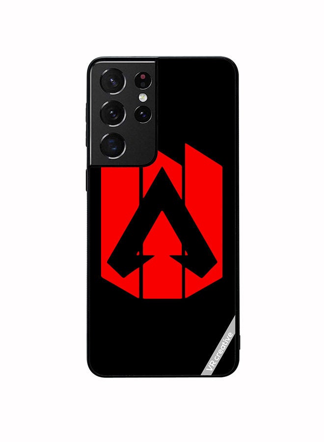 VR CREATIVE Protective Case Cover For Samsung Galaxy S21 Ultra 5G Red Logo  Apex Legends Design Multicolour - Image 1