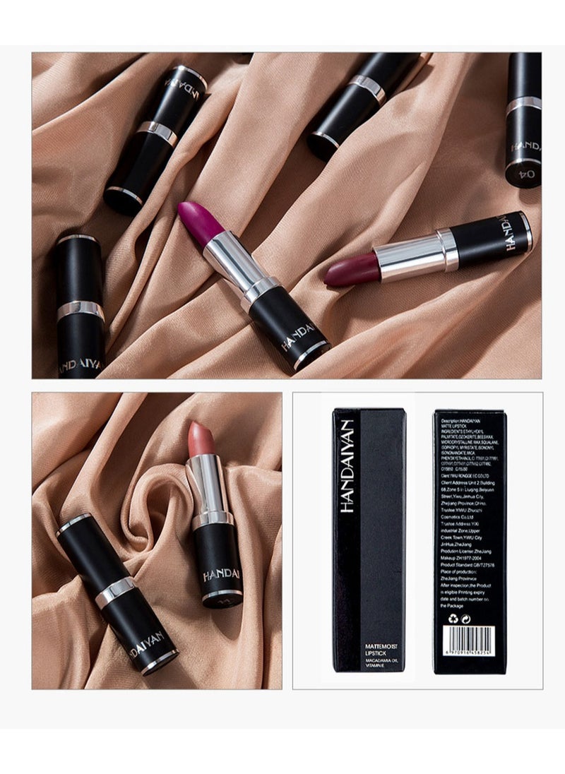 Handaiyan - Lipstick For Women Matte Lipsticks Long Lasting Moisturizing Long Wear Waterproof 24 Velvet Act Natural Lip Stain Makeup Tint Nude Superstay Original Highly Pigmented Nourishing Non-Drying - Image 1