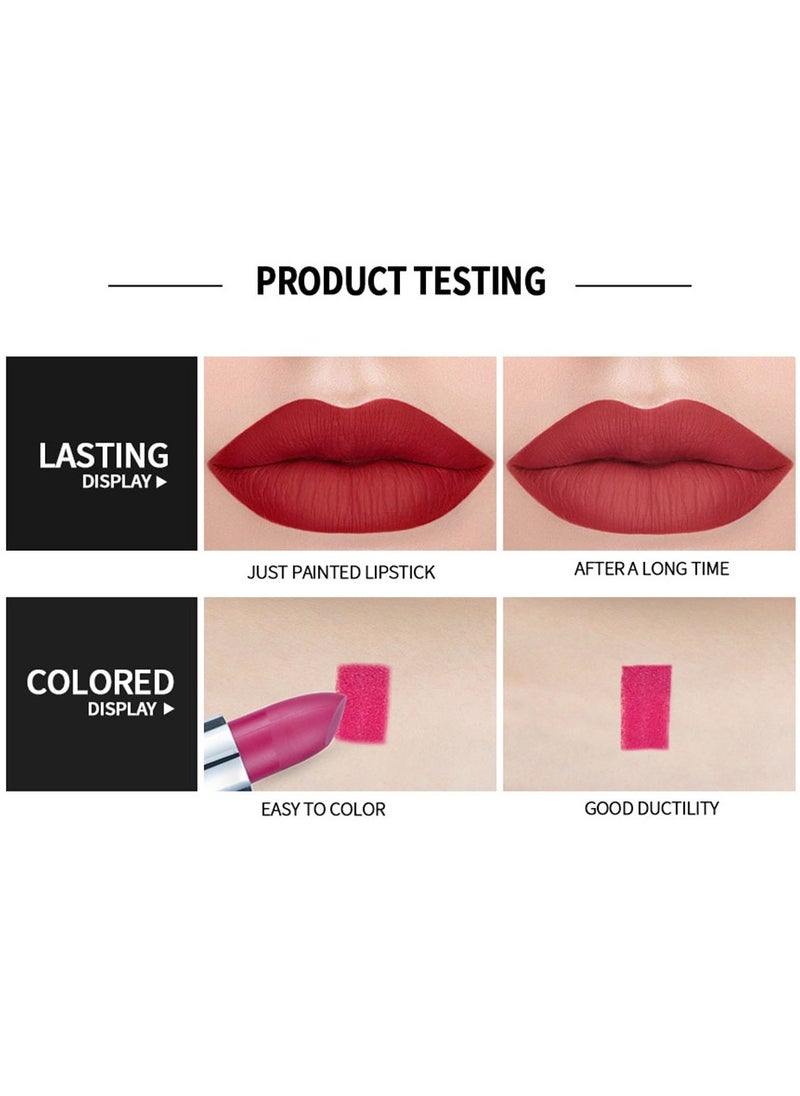 Handaiyan - Lipstick For Women Matte Lipsticks Long Lasting Moisturizing Long Wear Waterproof 24 Velvet Act Natural Lip Stain Makeup Tint Nude Superstay Original Highly Pigmented Nourishing Non-Drying - Image 1