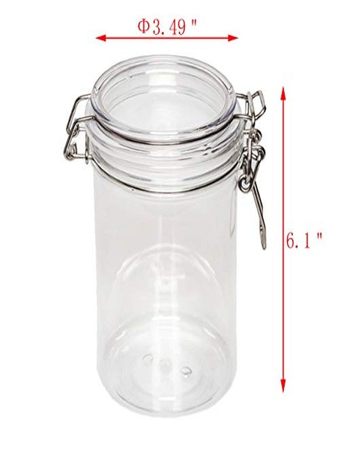 FixtureDisplays® Wire Clasp PET Jar 750 ml Spice Jar Seal Paint Oil Storage Jar Container Lock 18615-750ML-NPF - Image 2