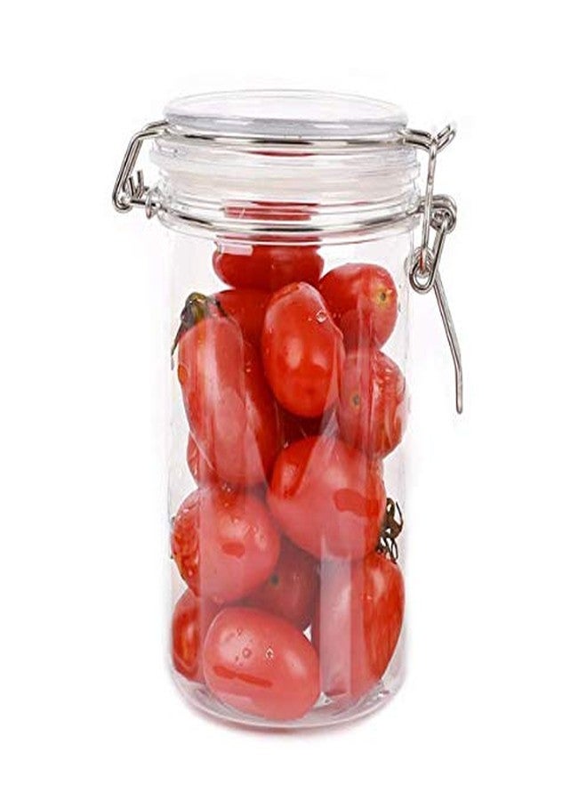 FixtureDisplays® Wire Clasp PET Jar 750 ml Spice Jar Seal Paint Oil Storage Jar Container Lock 18615-750ML-NPF - Image 3