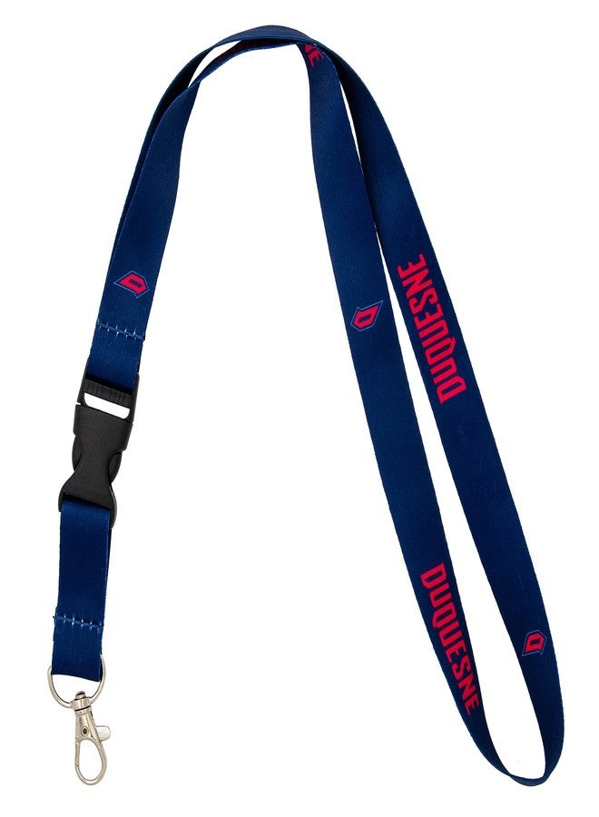 Desert Cactus Duquesne University Lanyard Dukes DUQ Car Keys ID Badge Holder Keychain Detachable Breakaway Snap Buckle (Blue) - Image 2