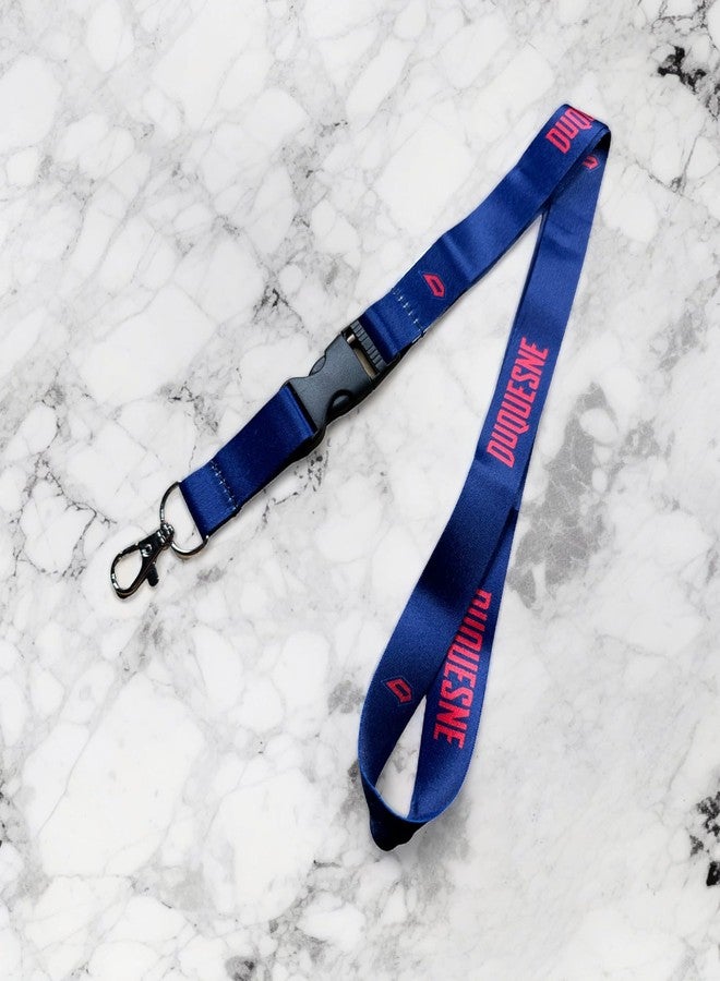 Desert Cactus Duquesne University Lanyard Dukes DUQ Car Keys ID Badge Holder Keychain Detachable Breakaway Snap Buckle (Blue) - Image 5