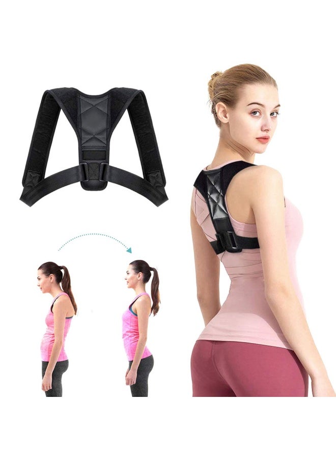 XUN Adjustable Shoulder Support Brace, Posture Corrector, Neck Pain Relief - One Size - For Men And Women - Image 2